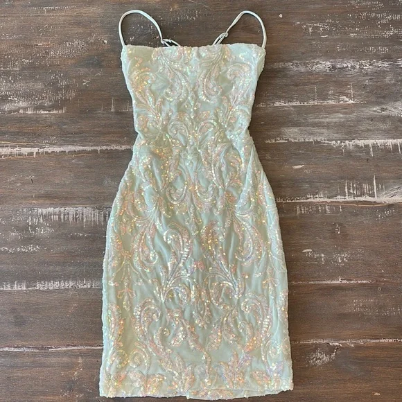 green emerald velvet dress Seafoam Green Crinkle Cut-Out Detailed Maxi Dress Your Effortless Vacation Staple Small main image 0